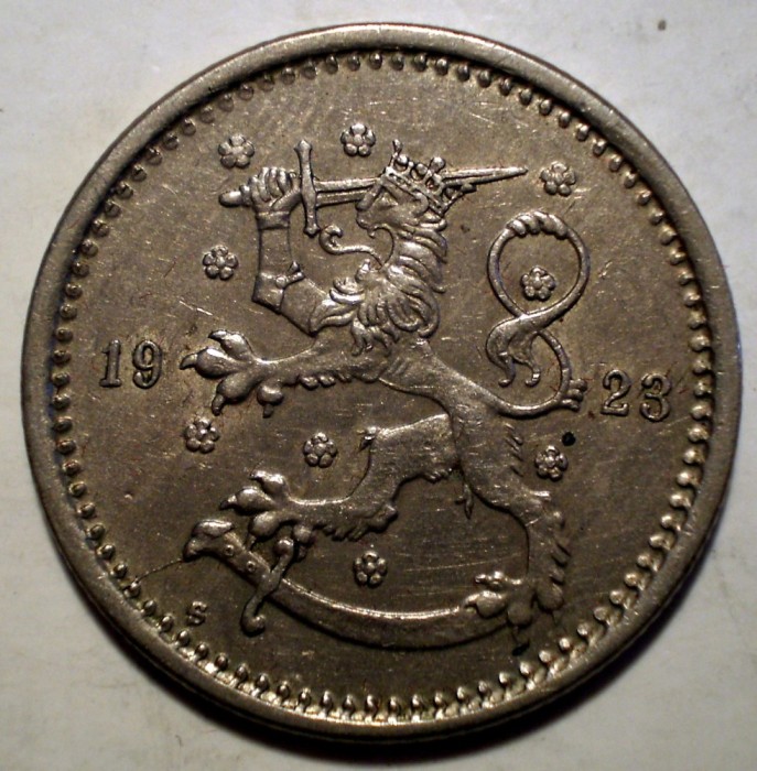 E.112 FINLANDA 1 MARKKA 1923 S RARA