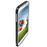 Bumper metal negru Samsung Galaxy S4 i9500 + folie ecran