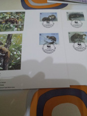 WWF FDC Irlanda 1992 serie Rozatoare foto