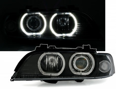 Faruri BMW seria 5 E39 cu lupa si ANGEL EYES *** MODEL NOU F30 look foto