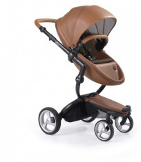 Carucior 2 in 1 Xari din piele ecologica Camel Mima foto