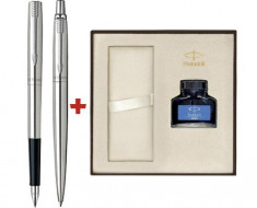 SET PARKER JOTTER STILOU+PIX SS CT+CUTIE PT. CADOU Celebration-Ink Bottle foto