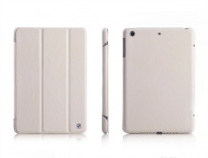 Husa/toc piele HOCO DUKE Originala, iPAD MINI / 2 / 3, SMART COVER, pe ALB foto