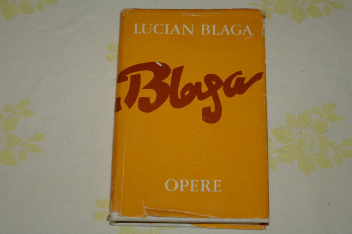 Lucian Blaga - Opere - 6 - Hronicul si Cantecul varstelor - Ed. Minerva - 1979