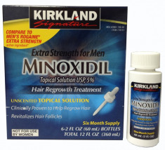 Solutie Minoxidil 5% Kirkland Impotriva Caderii Parului USA - Tratament 1 Luna foto