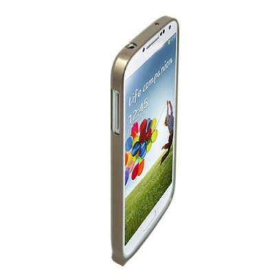 Bumper metal coffee ultra subtire Samsung Galaxy S4 + folie ecran foto