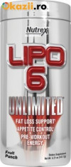 Nutrex Lipo-6 Unlimited Pudra 60 Serviri - Energie, Focus, Arderea grasimilor foto