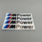 Set 4 buc Sticker pentru BMW M POWER pentru manere usi litere negre