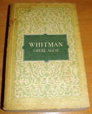 WHITMAN - Opere Alese foto