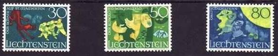 C5127 - Lichtenstein 1968 - cat.nr.447-9 neuzat,perfecta stare
