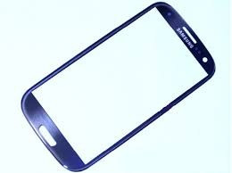Touchscreen Samsung Galaxy s3 mini i8190 albastru original GEAM STICLA ecran foto
