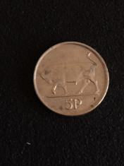 IRLANDA 5 PENCE 1992 foto