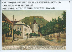 Carte postala / Vedere Rasnov 1904 foto