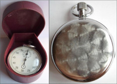 Cronometru mecanic AGAT, URSS, calibru 4282, 15 rubine, functional + cutie foto
