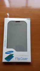 Husa GRI Toc Flip Cover Samsung Galaxy Note II!!Cadou o Folie Protectie foto
