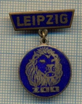 ATAM2001 MEDALIE 766 - ZOO LEIPZIG - GERMANIA - cap de leu -interesanta foto