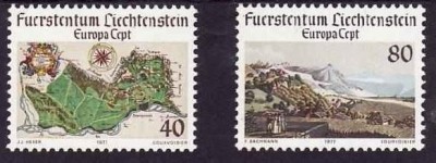C5140 - Lichtenstein 1977 - cat.nr.612-3 neuzat,perfecta stare foto