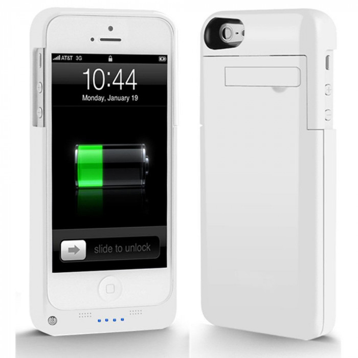 Acumulator extern alb 2200 mAh POWER BANK iPhone 5 / 5s