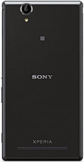 CAPAC Sony Xperia T2 Ultra ORIGINAL NOU NEGRU CARCASA SPATE BATERIE+FOLIE ECRAN foto