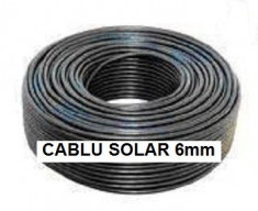 Cablu solar pentru panouri fotovoltaice 1 x 6 mm2 - Negru foto