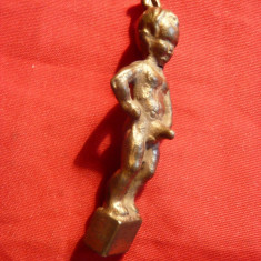 Statueta mica din bronz - Copil , h= 5 cm