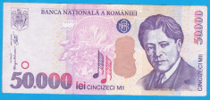 BANCNOTA ROMANIA -50.000 LEI 2000, PORTRET GEORGE ENESCU foto