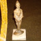 Statueta din bronz, veche, figurina cavaler medieval in armura(coif, casca)