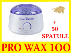 Decantor Ceara Epilare PRO WAX 100 + 50 SPATULE !!! foto