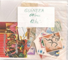 GUINEEA.Lot peste 60 buc. timbre stampilate foto