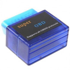 INTERFATA DIAGNOZA ELM327 Bluetooth OBD2 Auto Diagnostic Scanner - Blue foto