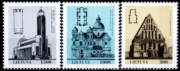 Lituania 1993 - cat.nr.445-7 neuzat,perfecta stare
