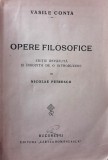 Vasile Conta, OPERE FILOSOFICE, Bucuresti, 1922