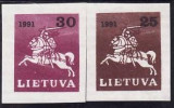Lituania 1991 - cat.nr.412 A-B neuzat,perfecta stare
