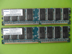 Memorie RAM PC DDR1 1GB (2x512) PC3200 400MHz ELIXIR foto