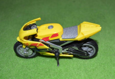 Macheta jucarie motocicleta plastic, 11x6cm foto