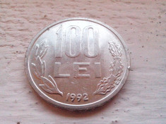 100 lei 1992 - 99 ascutite AUNC foto