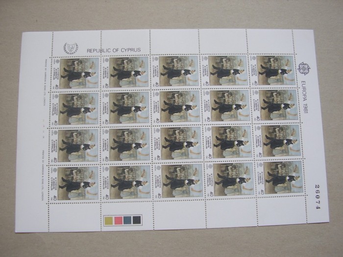Cipru 1981 Europa folclor MI 547-548 minicoli MNH w09