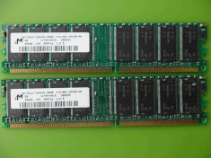 Memorie RAM PC DDR1 512MB (2x256) PC2100 266MHz MT foto