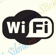 WIFI_Sticker Auto_Tuning _ Cod: DIV-394-Dimensiuni: 15 cm. x 10.4 cm. foto