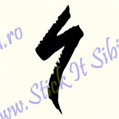 Logo Specialized_Sticker Bicicleta Cod: BDEC-043-Dimensiuni: 10 cm. x 4.4 cm. foto