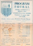 Program meci fotbal FLACARA MORENI - PETROLUL PLOIESTI 31.08.1986