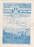 Program meci fotbal PETROLUL PLOIESTI - FC BIHOR ORADEA 25.09.1982