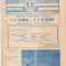 Program meci fotbal PETROLUL PLOIESTI - FCM BRASOV 03.05.1986