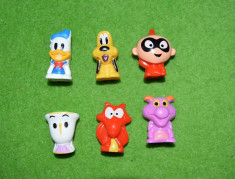 Lot 6 figurine personaje desene animate Disney, 3.5 cm, plastic foto