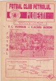 Program meci fotbal PETROLUL PLOIESTI - FLACARA MORENI 23.08.1981