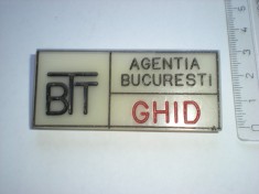 Insigna Ghid BTT - Agentia Bucuresti foto