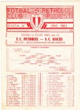 Program meci fotbal PETROLUL PLOIESTI - SC BACAU 14.06.1983