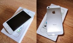 Iphone 5S White/Silver 16 GB Neverlock Full Box Nou Original foto