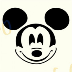 Mickey Mouse_Tatuaje Perete_Sticker Decor_Cod:WALL-649-Dim: 25 cm. x 21.2 cm. foto