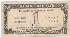 Filipine 1 Peso 01.05.1944 (354130) P-S339 foto